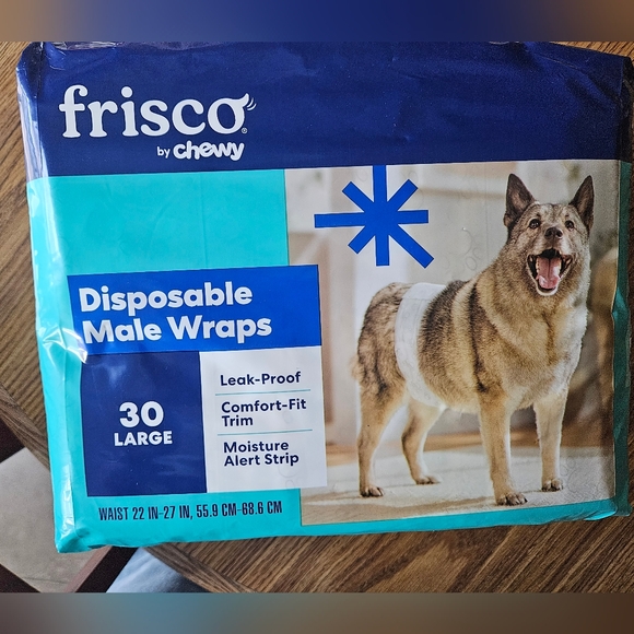 New Unopened Frisco by Chewy Disposable Male Dog Wraps - Large - Picture 1 of 5